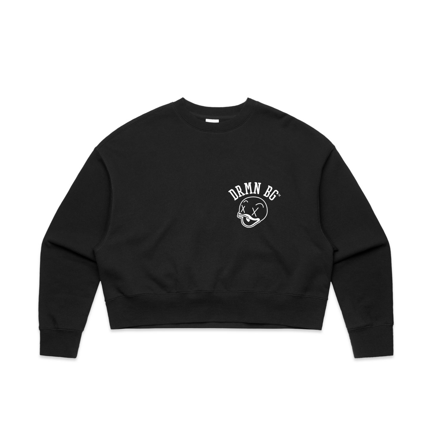 Uniform Cropped Oversized Crew