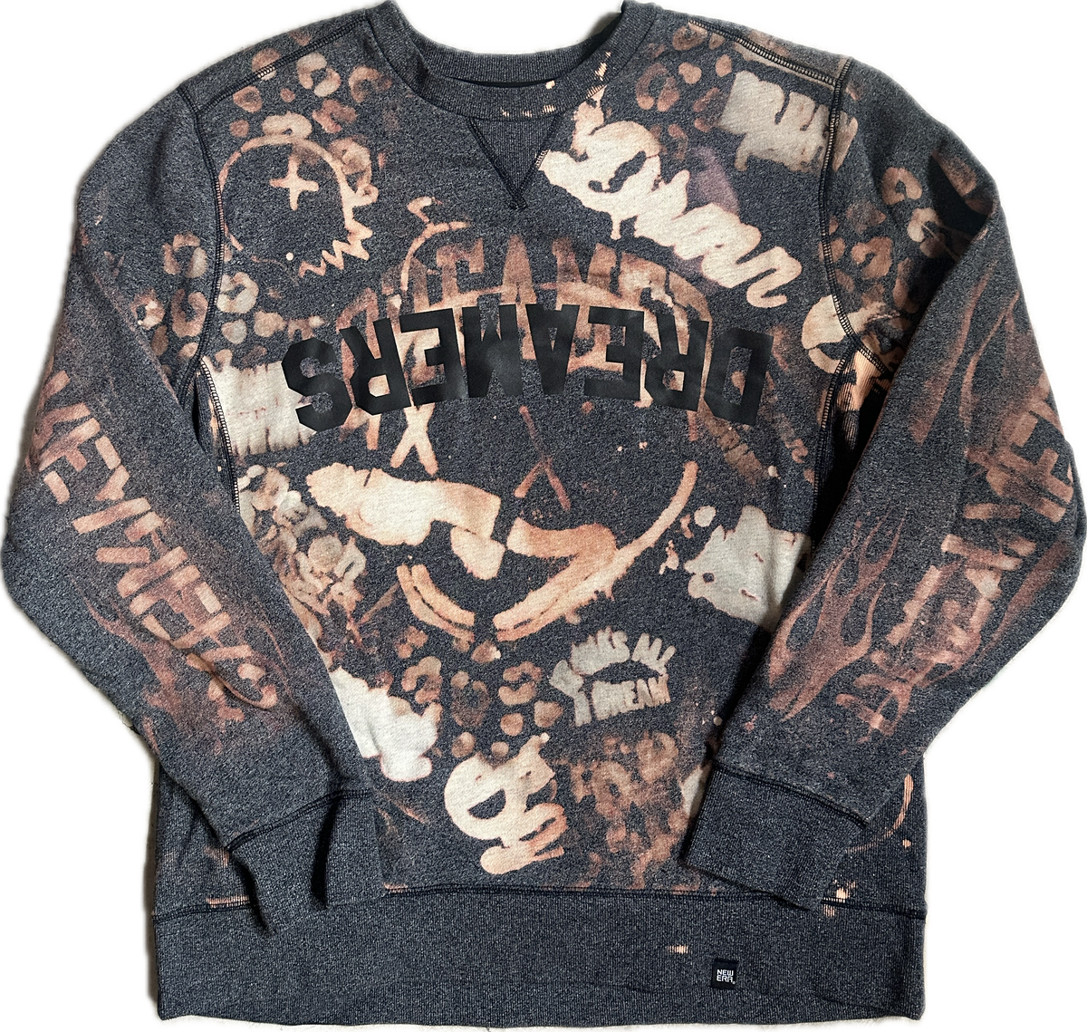 Daily Drop #279 - SREMAERD Hand Distressed New Era Crewneck - 1 of 1