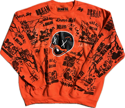 Daily Drop #271 - Savvy Face Hand Painted Crewneck - 1 of 1