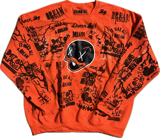 Daily Drop #271 - Savvy Face Hand Painted Crewneck - 1 of 1