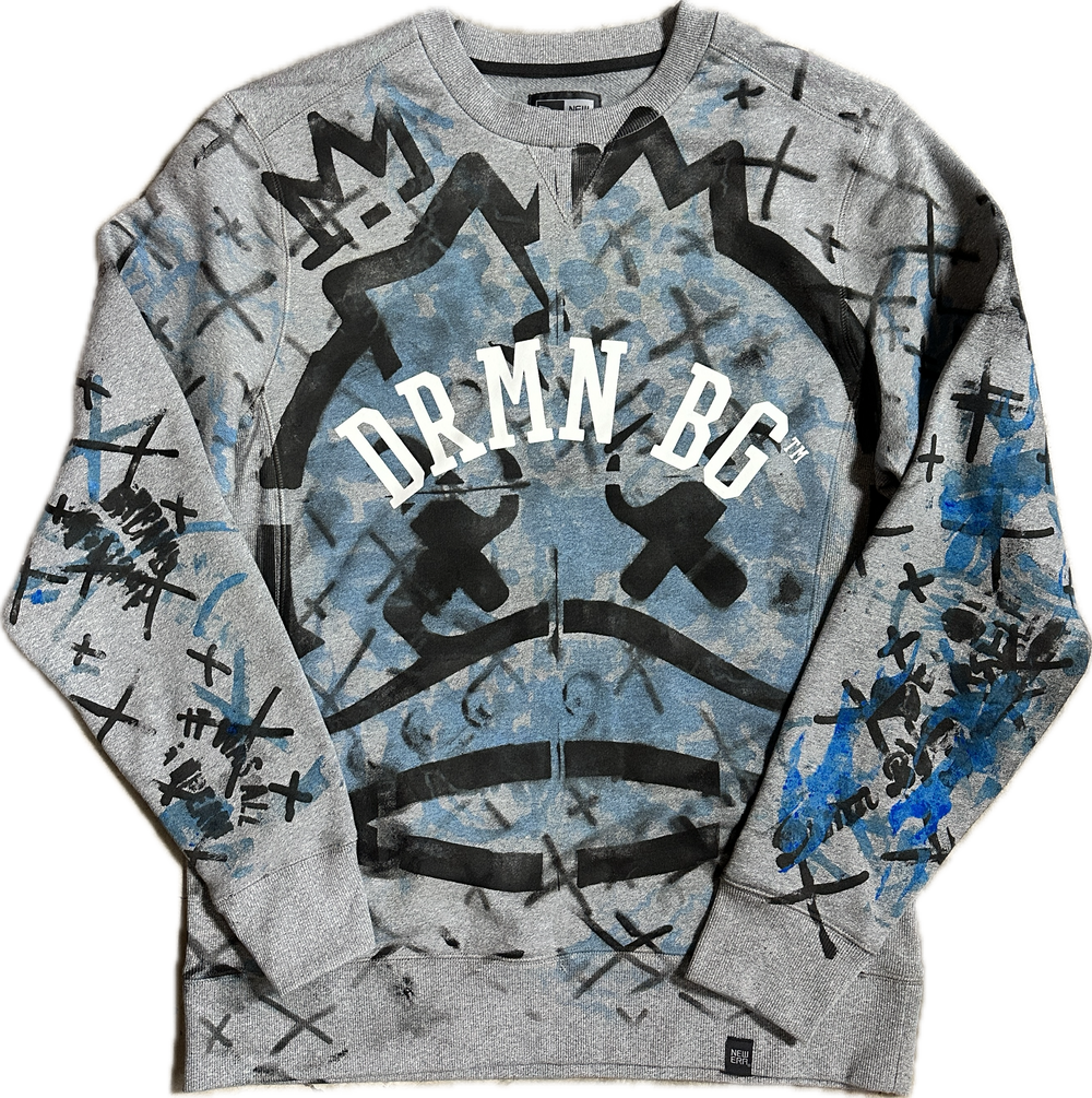 Daily Drop #276 - DRMN BG Hand Painted New Era Crewneck - 1 of 1