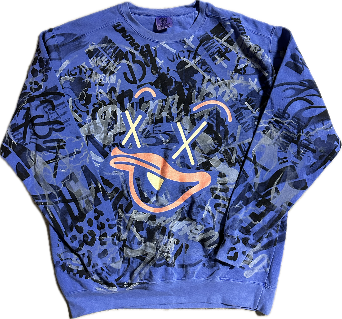 Daily Drop #270 - Savvy Face Hand Painted Crewneck - 1 of 1
