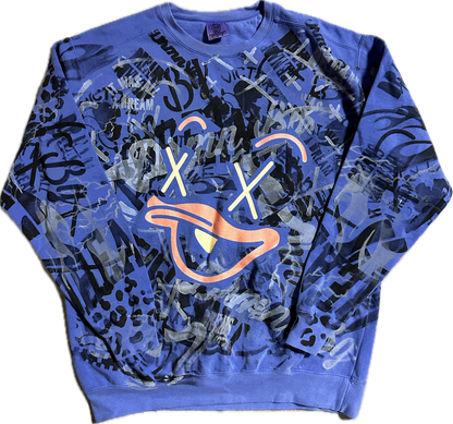 Daily Drop #270 - Savvy Face Hand Painted Crewneck - 1 of 1