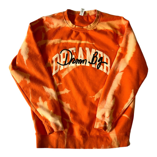 Orange Mash Up Crew Neck