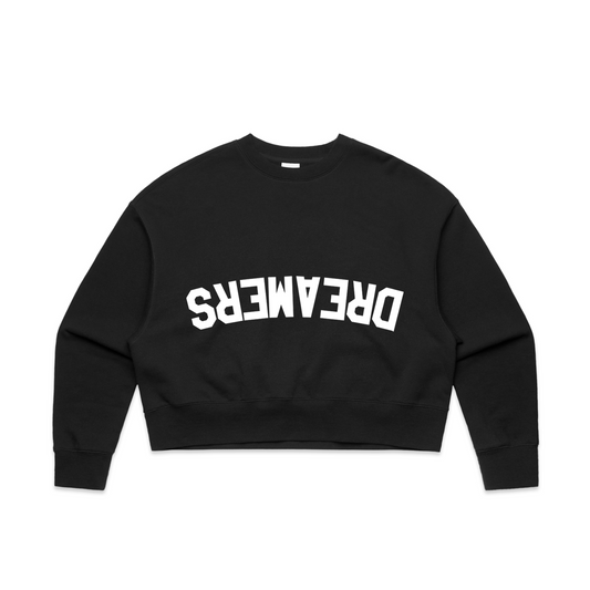 SREMAERD Cropped Oversized Crew